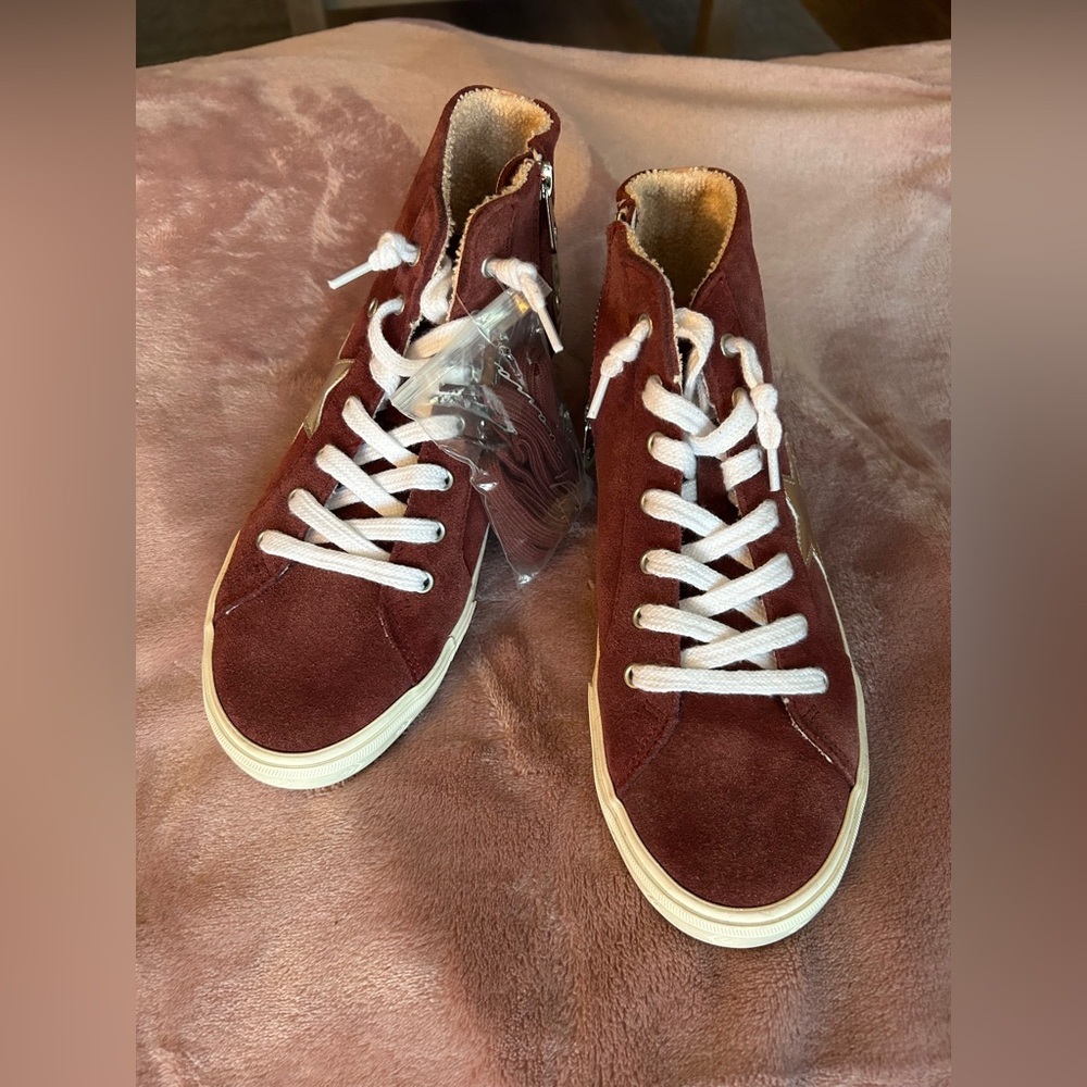 Vintage Havana Suede High-Top Sneakers - Picture 2 of 7